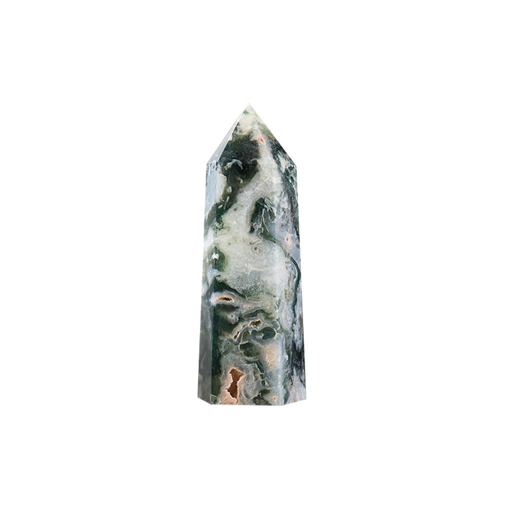 Moss Agate Tower Point Agate Crystal Wholesale-3