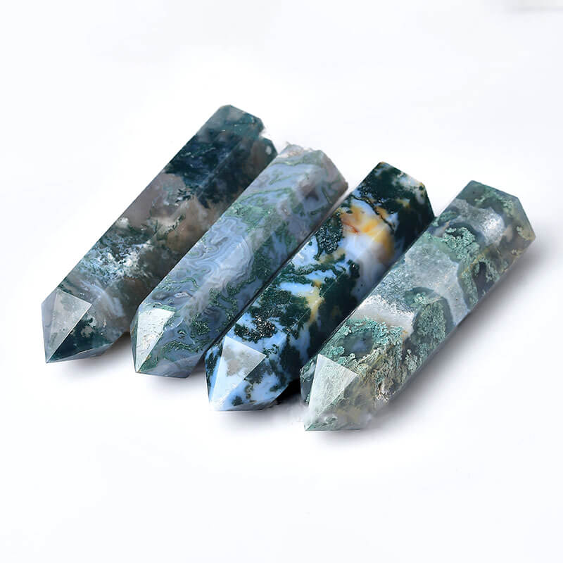 Moss Agate Tower Point Agate Crystal Wholesale-7