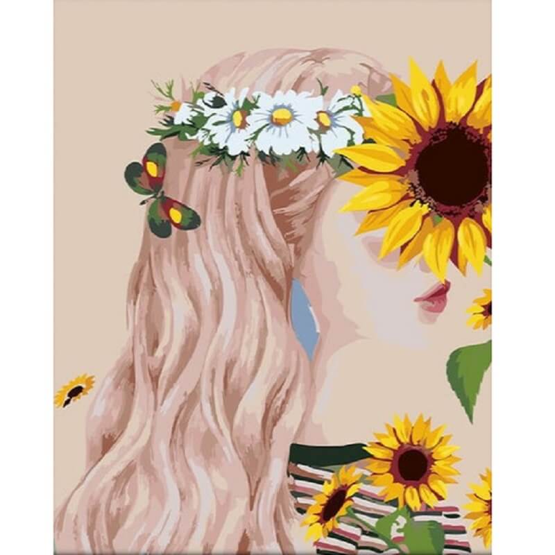 Sunflower Girl Diamond Painting