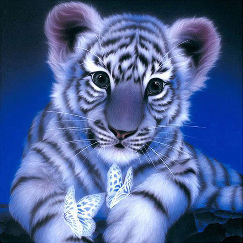 tiger diamond painting 1