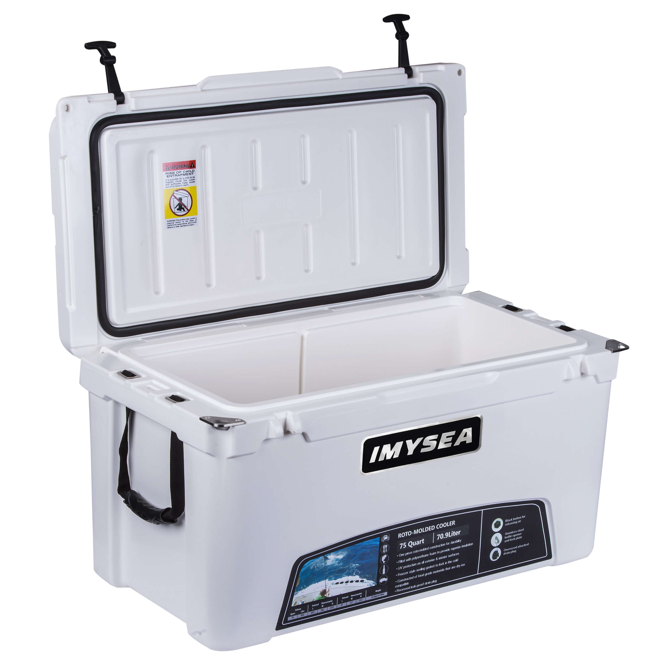 75 Quart Rotomolded Ice Chest Cooler with Handle (1)