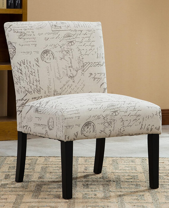 Armless Modern Accent Slipper Chair for Living Room 5