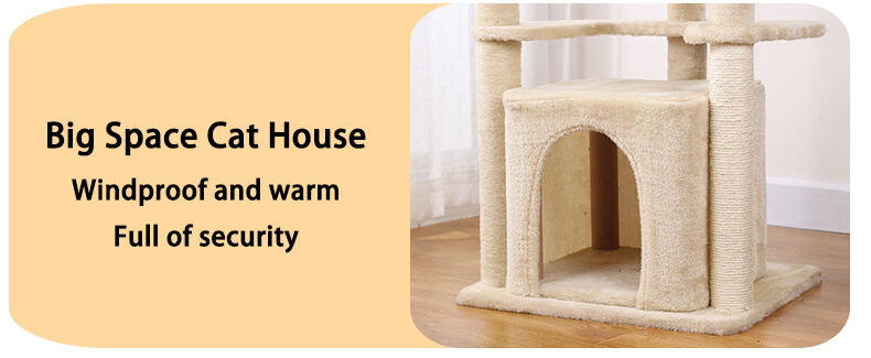 beige cat tree for large cats 7 1