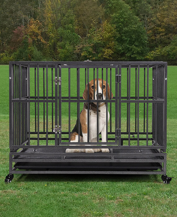 metal dog kennel cage large dog crate 14