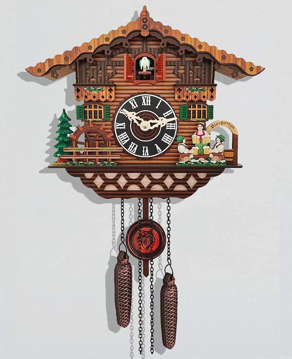 ANTIQUE Black Forest Handmade Wooden Cuckoo Clock 13