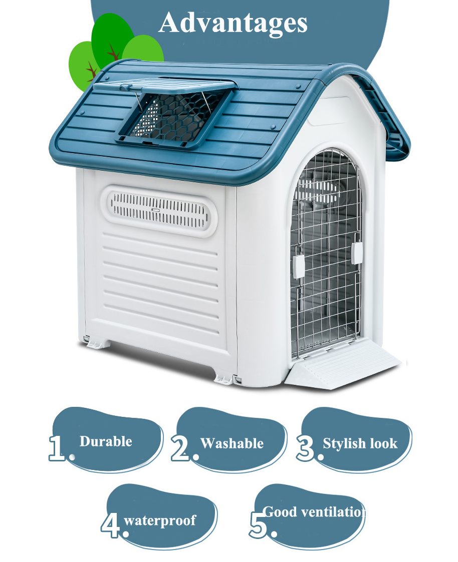 Durable Large Dog House Insulated Dog House with Air Vent (11)