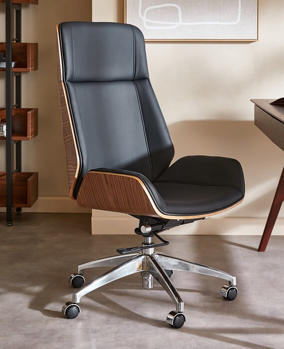 Leather Office High Back Swivel Chair 13