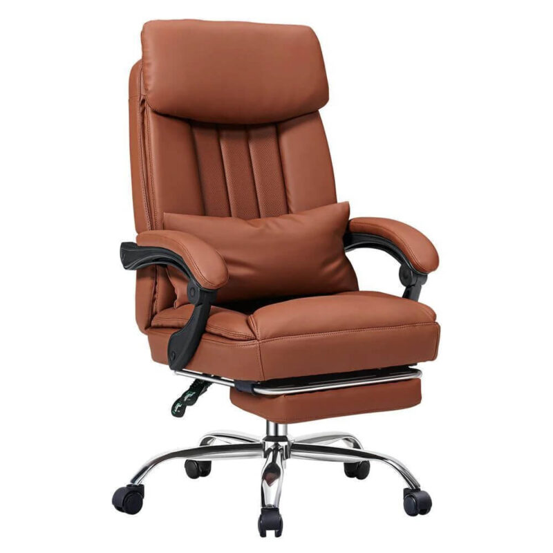 Office Chair with Lumbar Support and Footrest 21