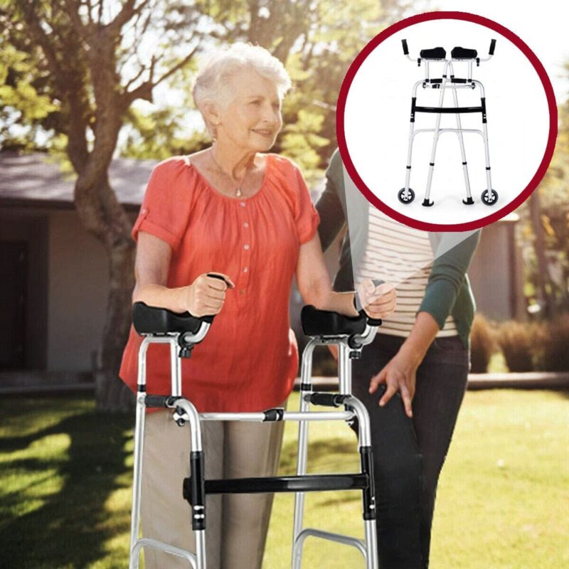 bvA3premium heavy duty aluminum folding walker with wheels and arm support 152902 1800x1800 副本