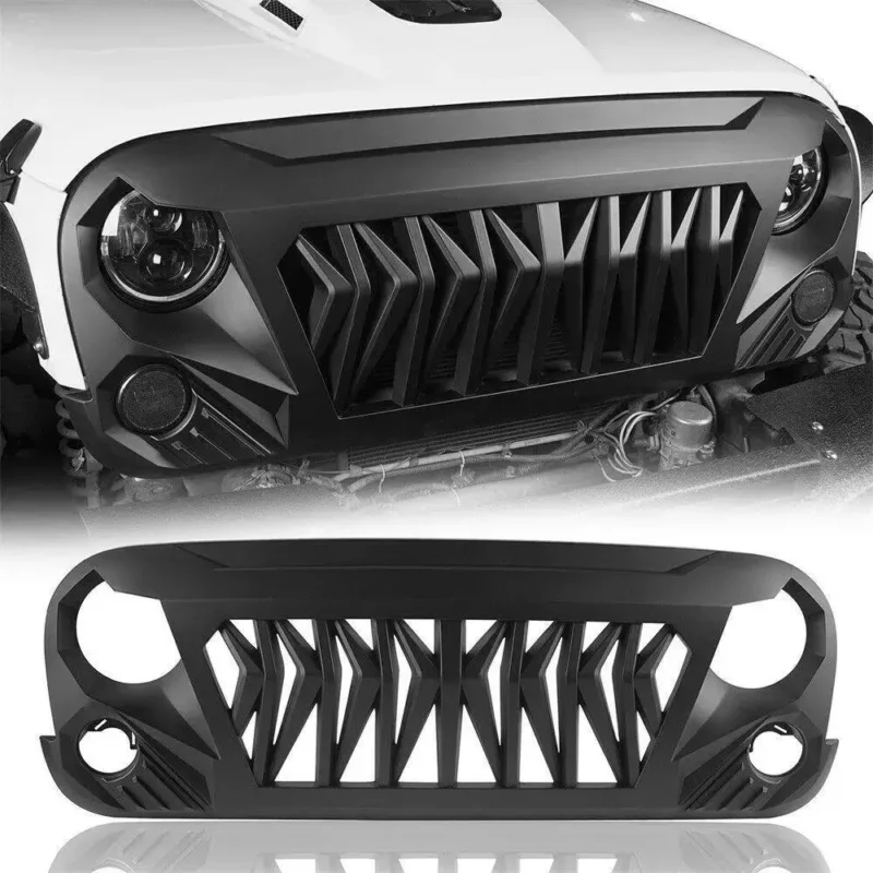 for 2007-2018 Jeep Wrangler Grill JK Model show