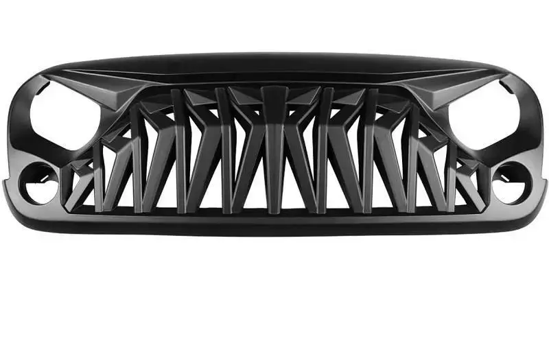 for 2007-2018 Jeep Wrangler Grille black
