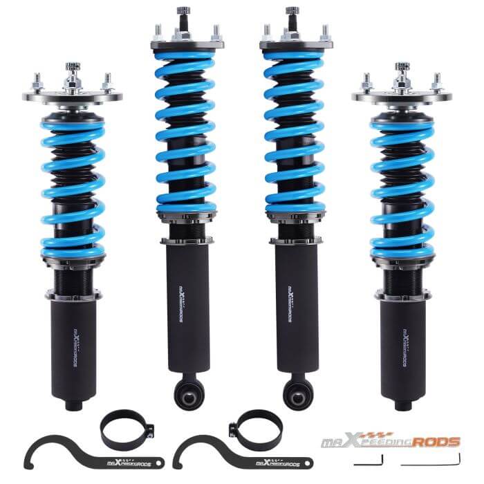 24 Level Damper Adjustable Shocks Kit for 06-13 Lexus IS250 Coilovers-blue