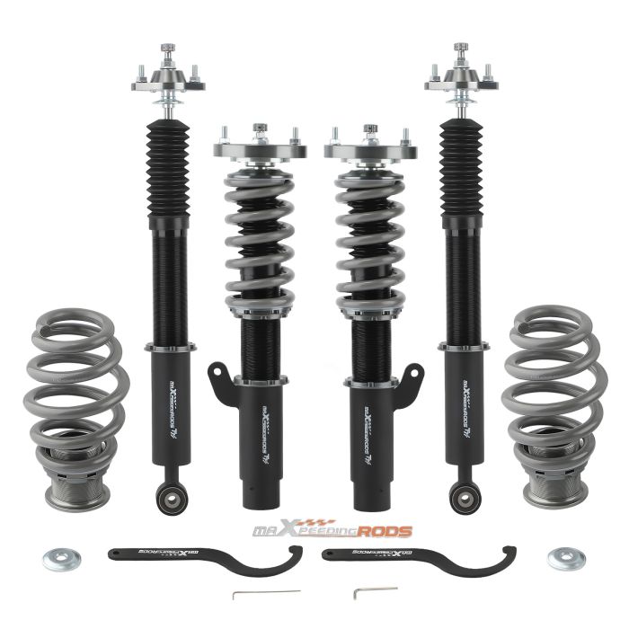 24 Way Damper Suspension For BMW struts 98-05 325i 323i 325ci 330ci 323ci RWD-BLACK