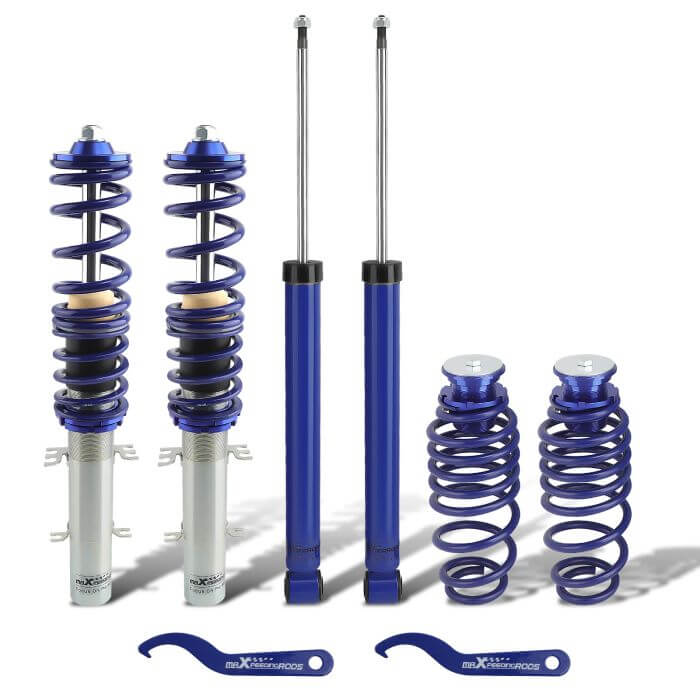 4PCS Coilover Suspension Shock Kit For 99-05 GOLF/ GTI/ JETTA Struts-BLUE