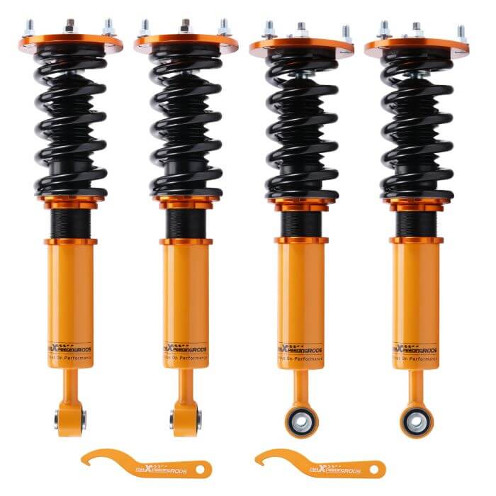 Adjustable Shocks Strut Lowering Kit For 2001-2006 Lexus LS430 Coilovers-orange