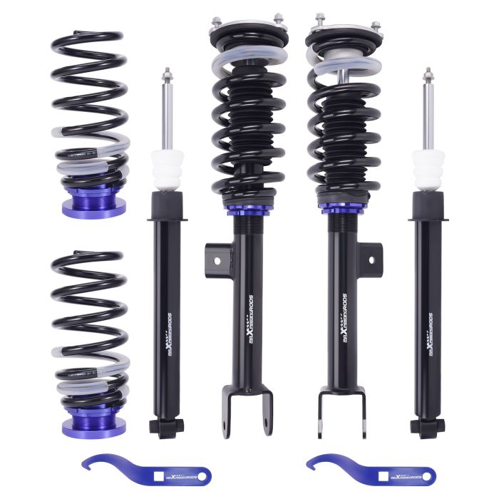 Front Rear Absorbers Struts Assembly Coilovers For Tesla Model Y Shocks RWD 2017-blue