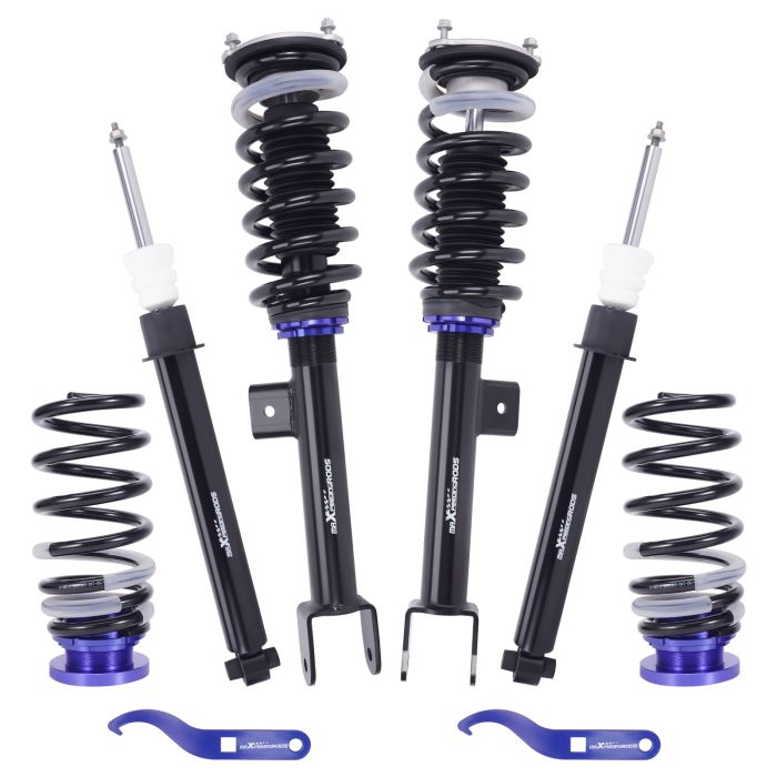 Front Rear Absorbers Struts Assembly Coilovers For Tesla Model Y Shocks RWD 2017-blue