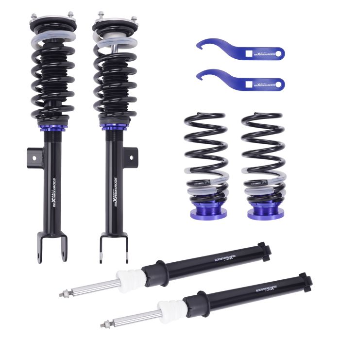 Front Rear Absorbers Struts Assembly Coilovers For Tesla Model Y Shocks RWD 2017-blue