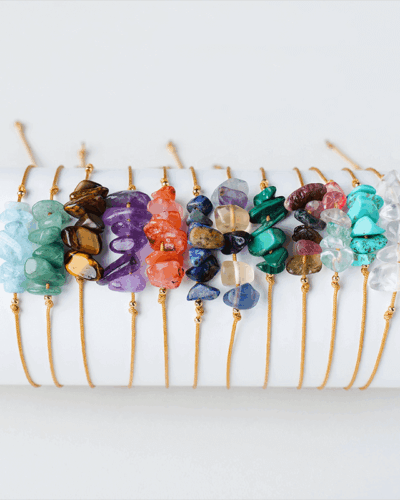 Natural Irregular Crystal Chip Bracelets Wholesale