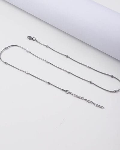 1.2mm Bead Chain Stainless Steel Bulk 18 Gold Plated 3