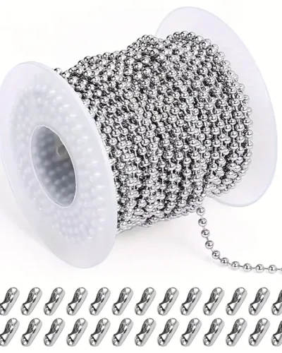 10 Roll 74ft Bulk Stainless Steel Chain for Jewelry Making DIY