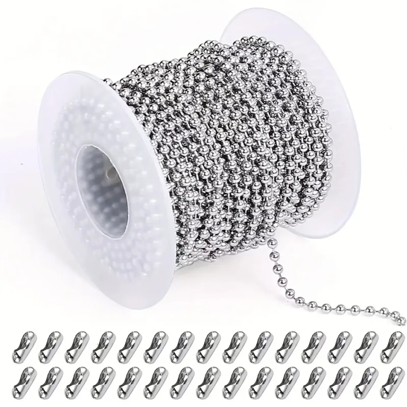 10 Roll 74ft Bulk Stainless Steel Chain for Jewelry Making DIY