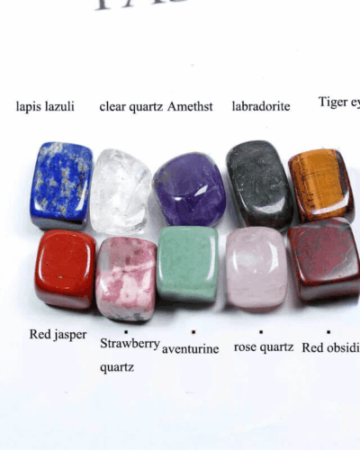 10Pcs Healing Stone Box Gift Decoration