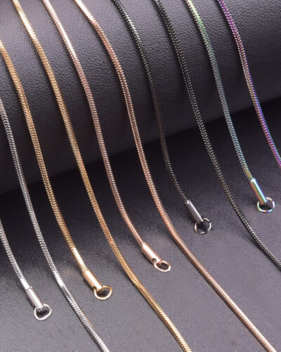 Vaihtoehtoinen näkymä 10pcs 1.5MM Chic Stainless Steel Snake Chains Wholesale:stä