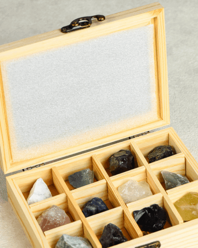 12Pcs Storage Box for Crystals and Stones Gift Box