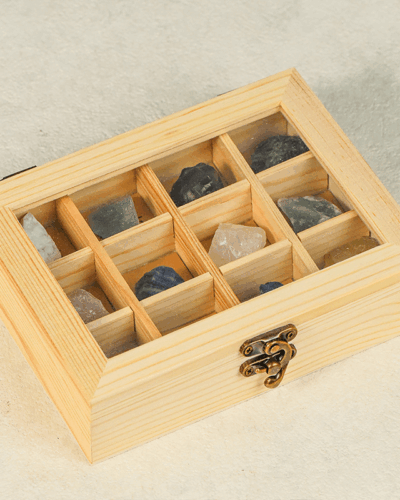 12Pcs Storage Box for Crystals and Stones Gift Box