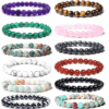 12Pcs Healing Crystal Beaded Bracelets Wholesale