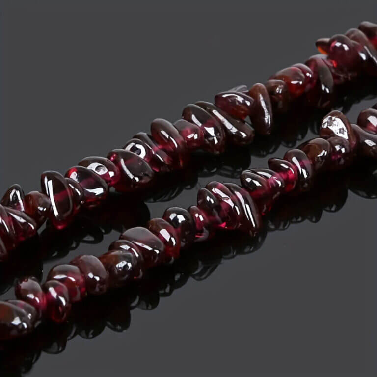 16″Strand Irregular Red Garnet Beads Chips Wholesale - Obrázek 3