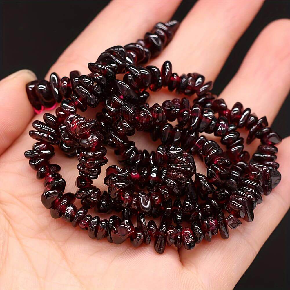 16″Strand Irregular Red Garnet Beads Chips Wholesale - Obrázek 5