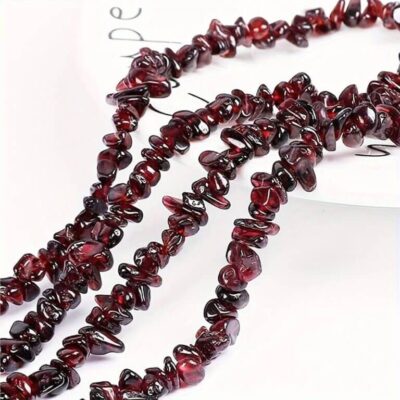 16″Strand Iregular Red Garnet Beads Chips Wholesale (1)