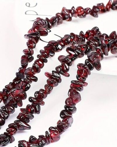 16″Strand Iregular Red Garnet Beads Chips Wholesale (1)