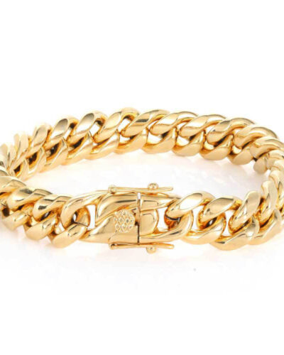 18MM 18K Gold Plated Miami Cuban Link Dragon Wholesale Head Buckle -gold plated