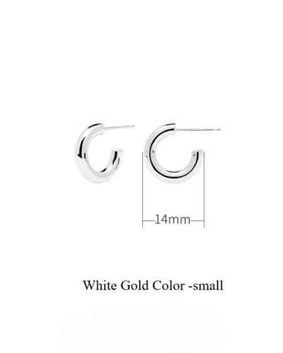 18k Gold Over Sterling Silver Hoop Earrings Wholesale 3
