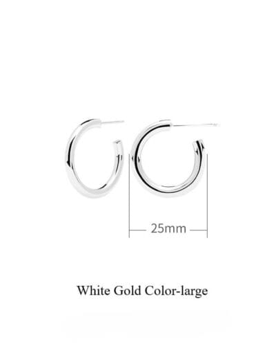 18k Gold Over Sterling Silver Hoop Earrings Wholesale 5