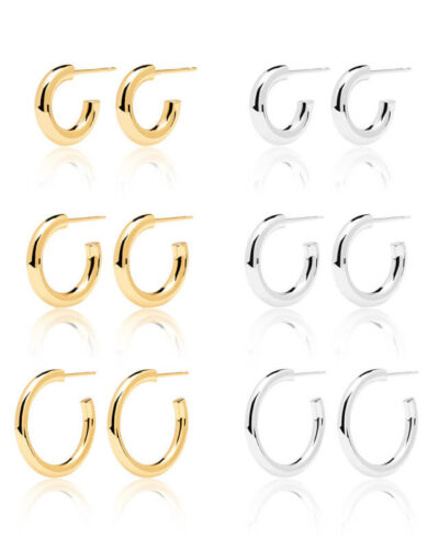 18k Gold Over Sterling Silver Hoop Earrings Wholesale show