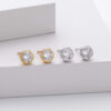 2-5mm 925 Sterling Silver Cubic Zirconia Stud Earrings Wholesale (2)