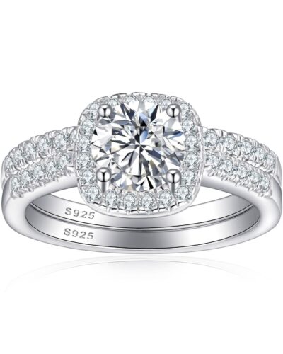 2 Carat Square Moissanite Stackable Ring Bulk