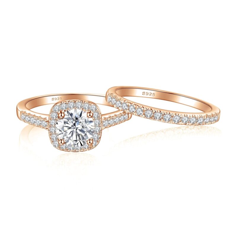 2 Carat Square Moissanite Stackable Ring Bulk