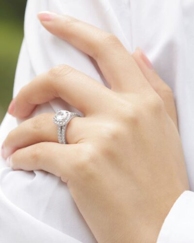 2 Carat Square Moissanite Stackable Ring Bulk