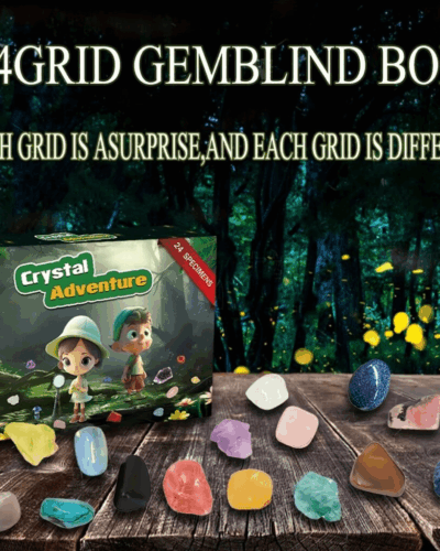 24Pcs Natural Crystal Grid Kit for Children Adult Bulk