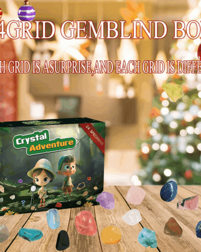 24Pcs Natural Crystal Grid Kit for Children Adult Bulk