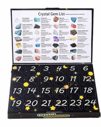 24Pcs Natural Crystal Grid Kit for Children Adult Bulk