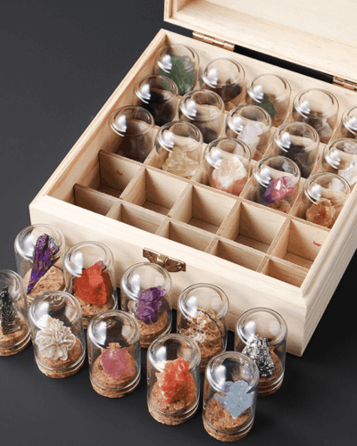 25Pcs Crystal Storage Box