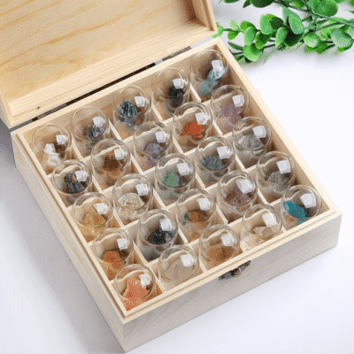 25Pcs Crystal Storage Box