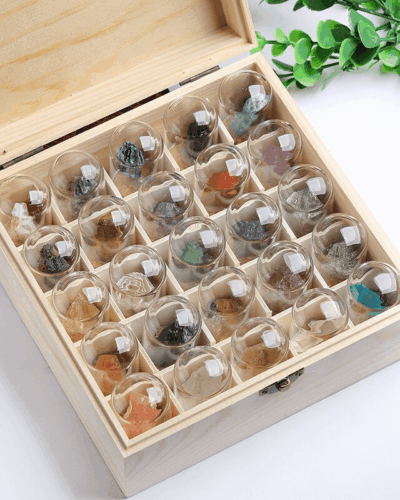 25Pcs Crystal Storage Box