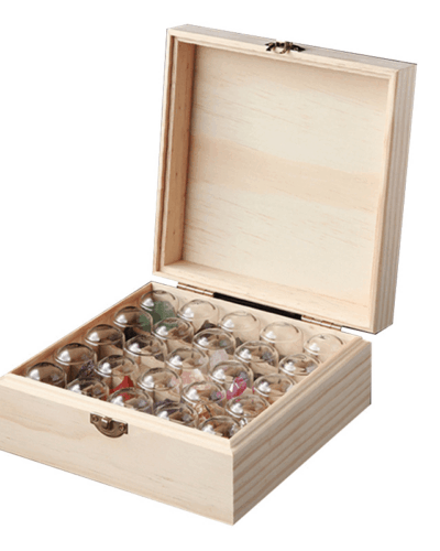 25Pcs Crystal Storage Box